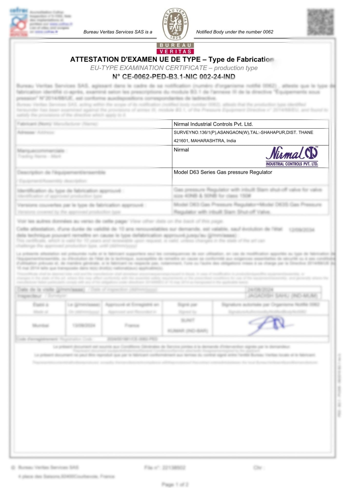 Pressure Control Valve Manufacturer India