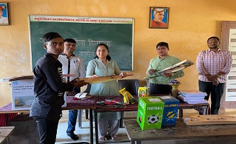 nirmal-csr-social-responsibilities-sports-equipment-to-mahuli-vibhag-madhyamik-vidyalaya-chandroti